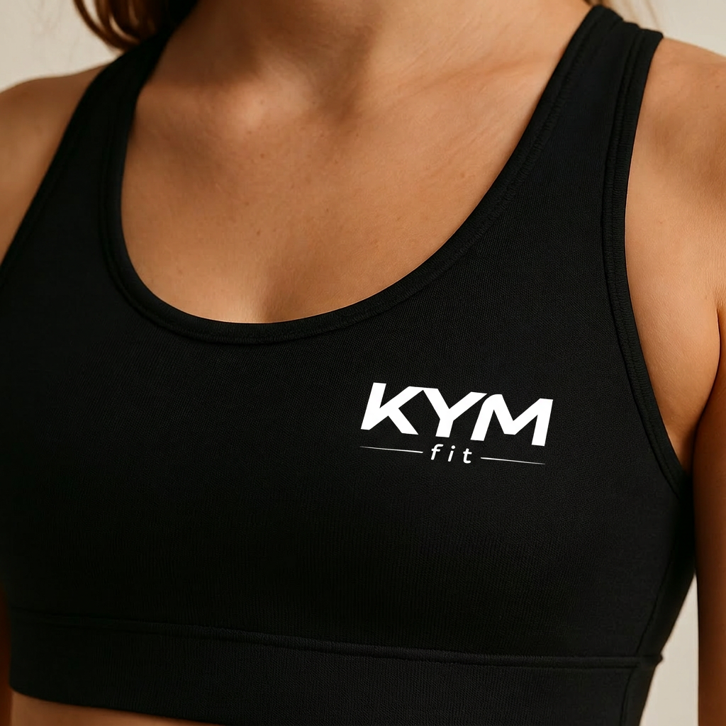 Aplicação da logo em roupa escura